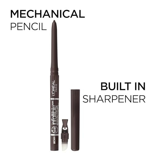 L'Oreal Paris Infallible Never Fail Original Mechanical Pencil Eyeliner - Carbon Black - Waterproof & Smudge-Proof - görsel 4