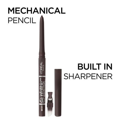 L'Oreal Paris Infallible Never Fail Original Mechanical Pencil Eyeliner - Carbon Black - Waterproof & Smudge-Proof