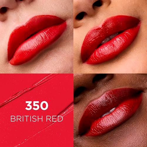 L'Oreal Paris Colour Riche Original Creamy Hydrating Satin Lipstick - British Red (0.13 oz) - görsel 4