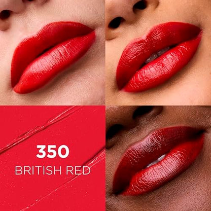 L'Oreal Paris Colour Riche Original Creamy Hydrating Satin Lipstick - British Red (0.13 oz)