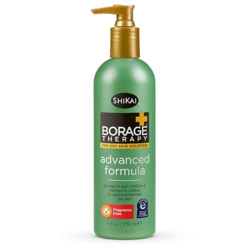 ShiKai Borage Therapy Body Moisturizer Advanced Formula – Fragrance Free Hydrating Lotion for Dry Hands & Body with Oatmeal & Shea Butter (8 oz) - görsel 2