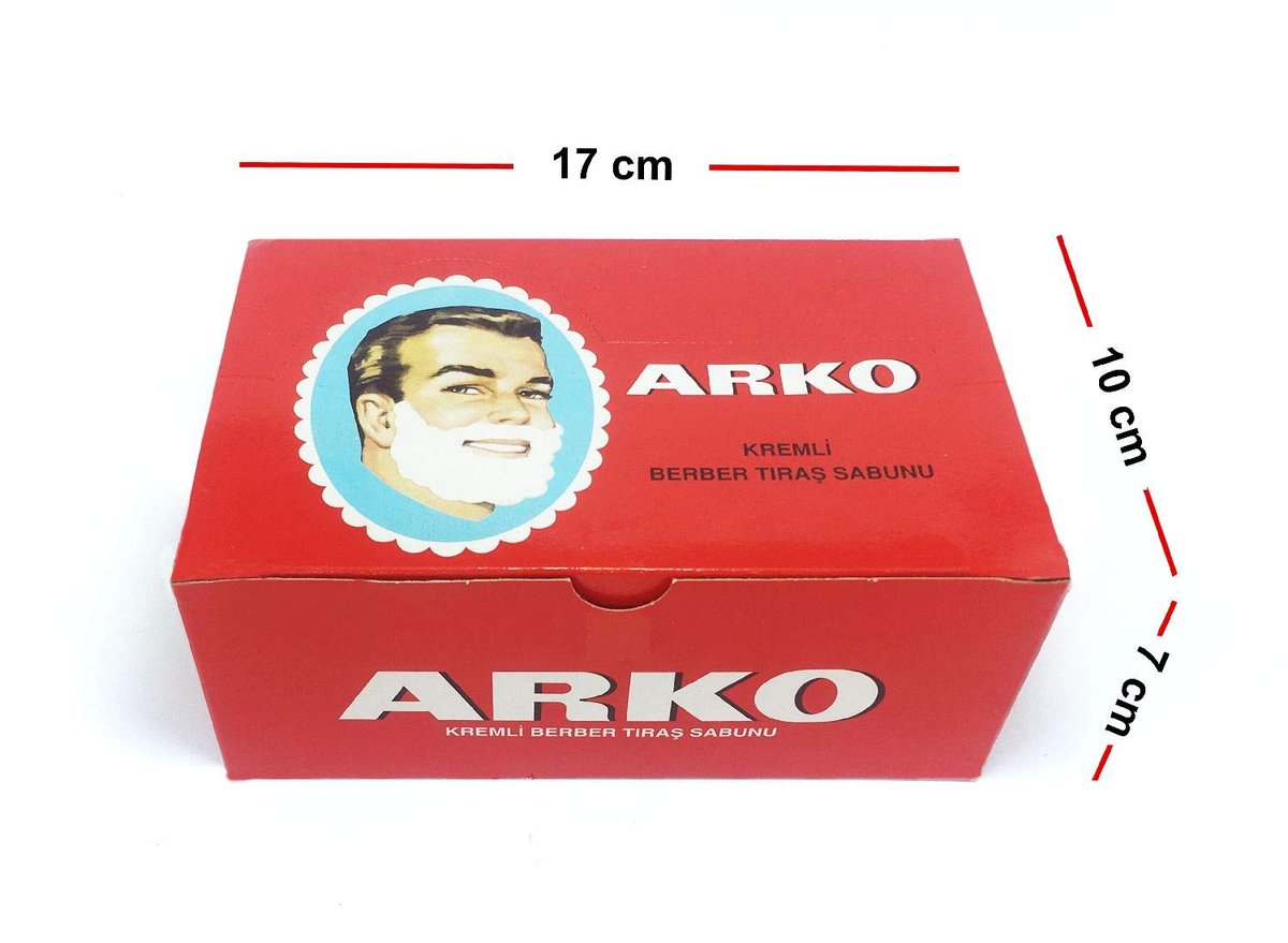 Arko Shaving Soap Stick 12-Pack - Classic Shaving Soap, 31.5 oz Total Avelisse