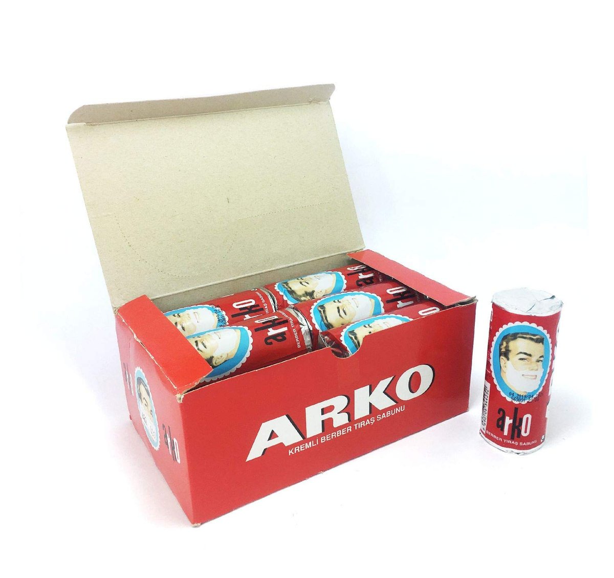 Arko Shaving Soap Stick 12-Pack - Classic Shaving Soap, 31.5 oz Total Avelisse