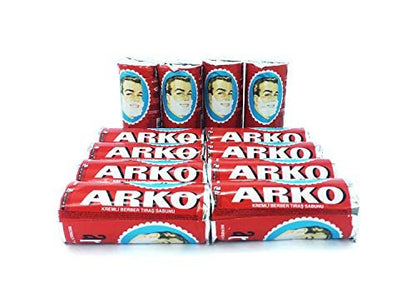Arko Shaving Soap Stick 12-Pack - Classic Shaving Soap, 31.5 oz Total Avelisse