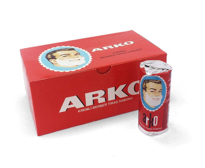 Arko Shaving Soap Stick 12-Pack - Classic Shaving Soap, 31.5 oz Total Avelisse