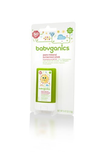 Babyganics Sunscreen Stick SPF 50, .47 oz - Mineral-Based, Broad Spectrum Sun Protection for Kids Avelisse