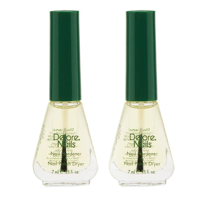 Organic Nail Hardener & Polish Dryer - 0.25 oz (Pack of 2) by Delore for Nails