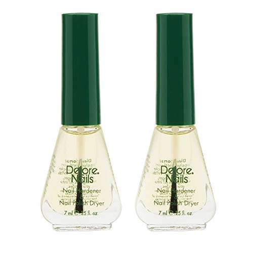 Organic Nail Hardener & Polish Dryer - 0.25 oz (Pack of 2) by Delore for Nails - görsel 2