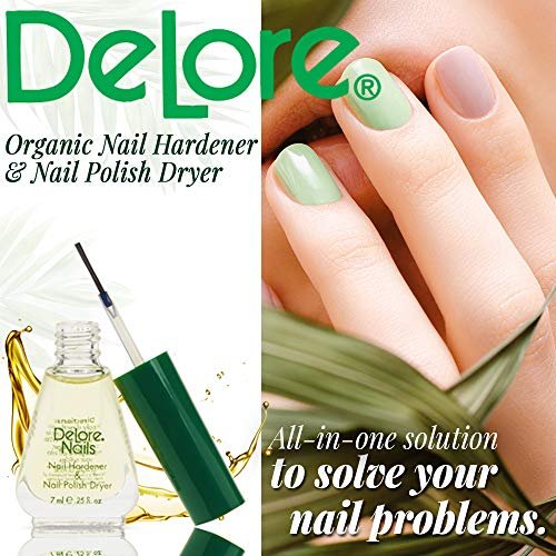 Organic Nail Hardener & Polish Dryer - 0.25 oz (Pack of 2) by Delore for Nails - görsel 4