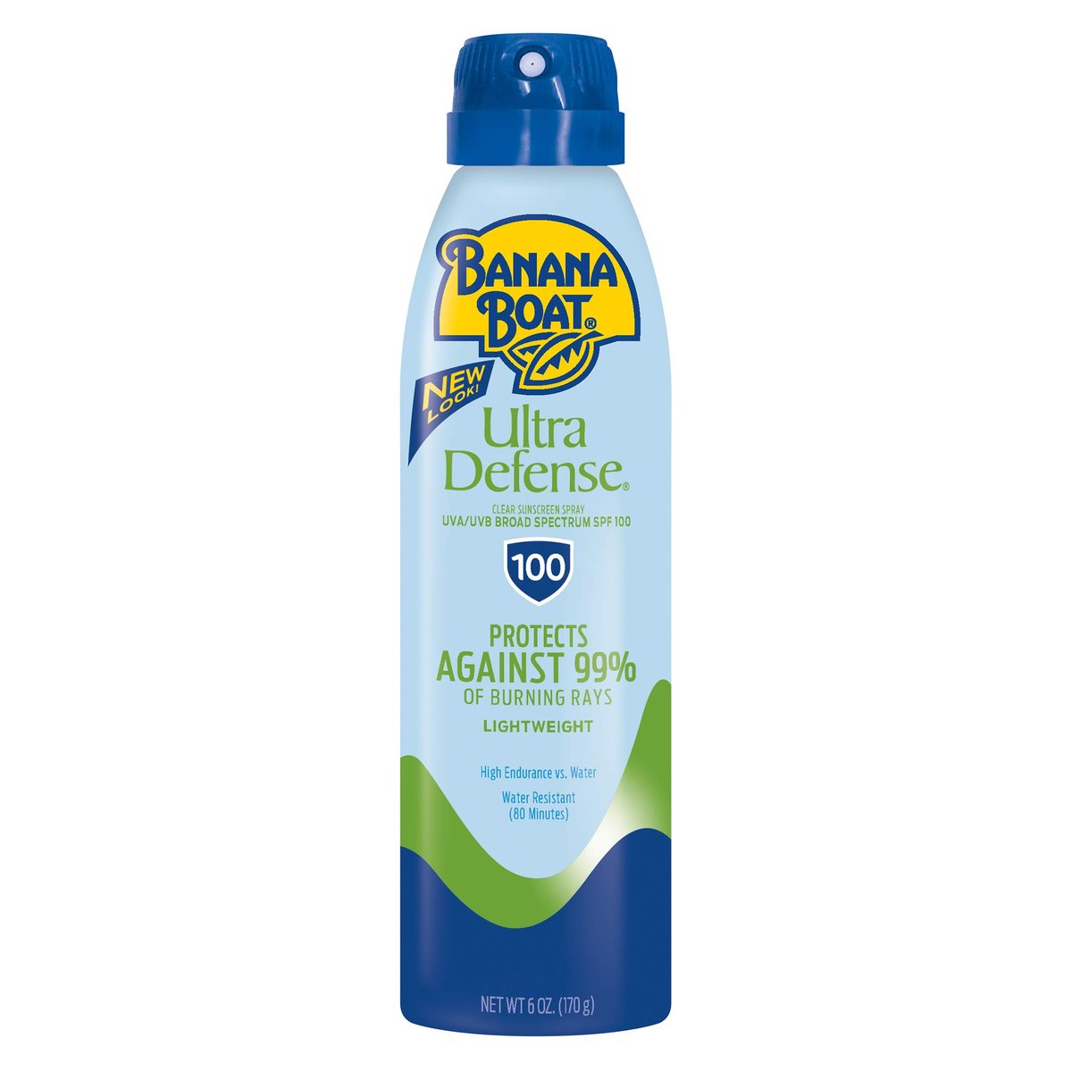 Banana Boat Ultra Defense Clear Sunscreen Spray SPF 100, 6oz - Lightweight, Water Resistant Sunscreen Avelisse