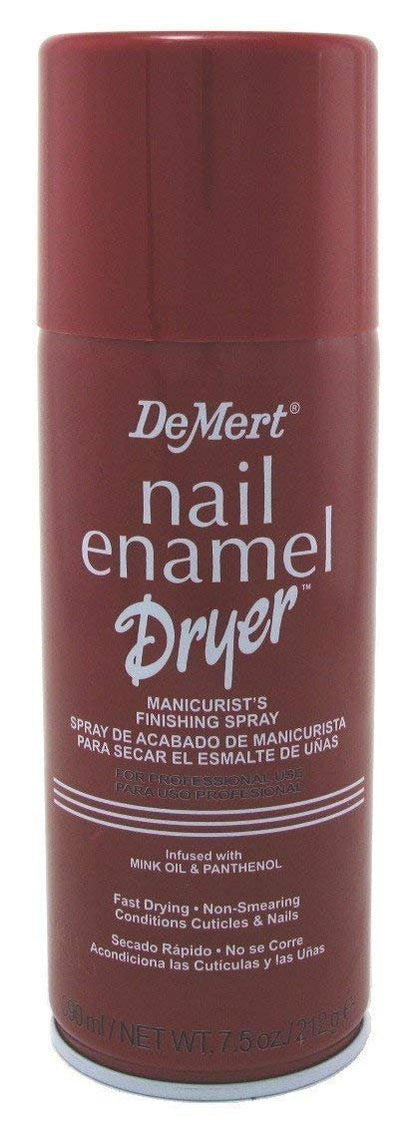 Demert Nail Enamel Dryer Spray – Fast-Drying Formula for Salon-Quality Nails at Home, 7.5 oz