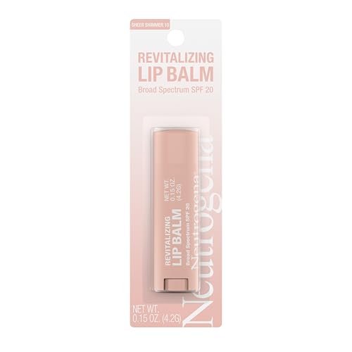 Neutrogena Revitalizing Tinted Lip Balm Broad Spectrum SPF 20 Sunscreen, Sheer Shimmer 10, 0.15 oz Avelisse