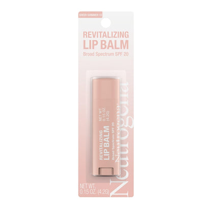 Neutrogena Revitalizing Tinted Lip Balm Broad Spectrum SPF 20 Sunscreen, Sheer Shimmer 10, 0.15 oz Avelisse