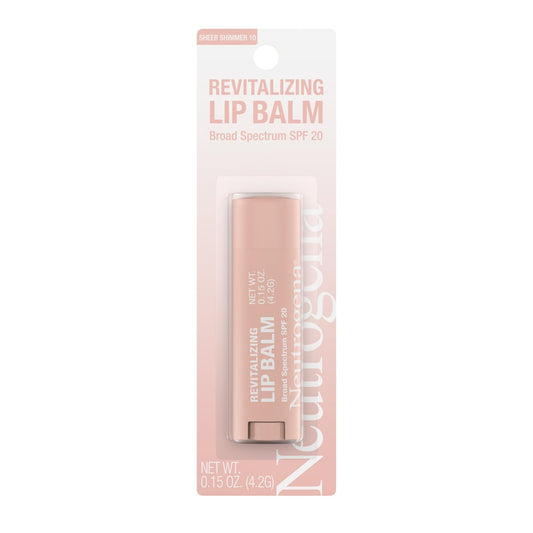 Neutrogena Revitalizing Tinted Lip Balm Broad Spectrum SPF 20 Sunscreen, Sheer Shimmer 10, 0.15 oz Avelisse