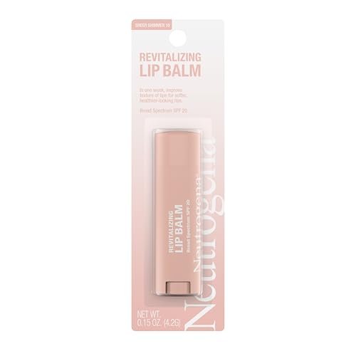 Neutrogena Revitalizing Tinted Lip Balm Broad Spectrum SPF 20 Sunscreen, Sheer Shimmer 10, 0.15 oz Avelisse