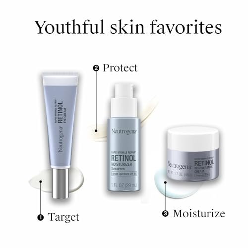 Neutrogena Rapid Wrinkle Repair Retinol Face Moisturizer with SPF 30 Sunscreen, Daily Anti-Aging Face Cream, 1 fl. oz Avelisse