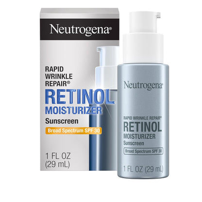 Neutrogena Rapid Wrinkle Repair Retinol Face Moisturizer with SPF 30 Sunscreen, Daily Anti-Aging Face Cream, 1 fl. oz Avelisse