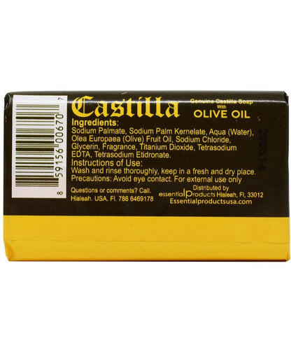 Castile Beauty Soap with Olive Oil - 3.9 oz Pure & Natural Facial Cleanser