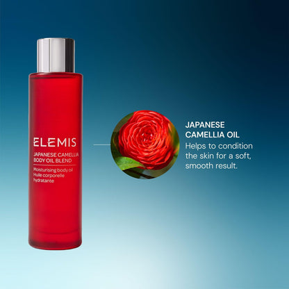 ELEMIS Japanese Camellia Body Oil Blend - Luxuriously Lightweight Body Oil for Nourishing, Conditioning, and Softening Stretch Marks & Postpartum Skin, 100 mL Avelisse