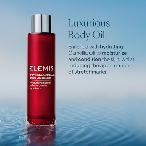 ELEMIS Japanese Camellia Body Oil Blend - Luxuriously Lightweight Body Oil for Nourishing, Conditioning, and Softening Stretch Marks & Postpartum Skin, 100 mL Avelisse