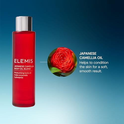 ELEMIS Japanese Camellia Body Oil Blend - Luxuriously Lightweight Body Oil for Nourishing, Conditioning, and Softening Stretch Marks & Postpartum Skin, 100 mL Avelisse