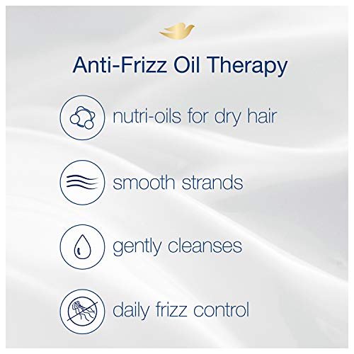 Dove Nutritive Solutions Anti Frizz Shampoo for Frizzy, Tangled Hair - Oil Therapy with Nutri-Oils, Moisturizing Formula, 12 oz - görsel 6