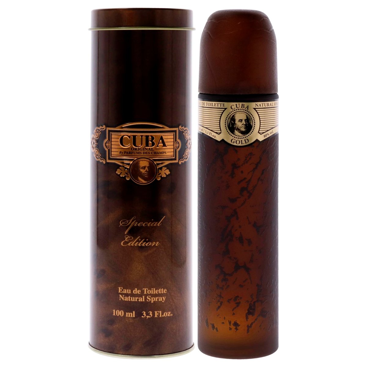 Cuba Gold Special Edition Eau De Toilette Spray for Men, 3.4 oz - görsel 1