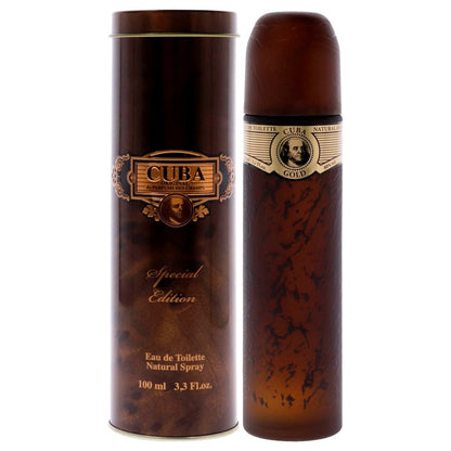Cuba Gold Special Edition Eau De Toilette Spray for Men, 3.4 oz