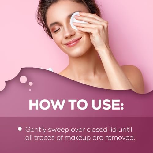 Andrea Eye Q's Oil-Free Eye Makeup Remover Pads, 65 Count (Pack of 3) - Gentle & Effective Avelisse