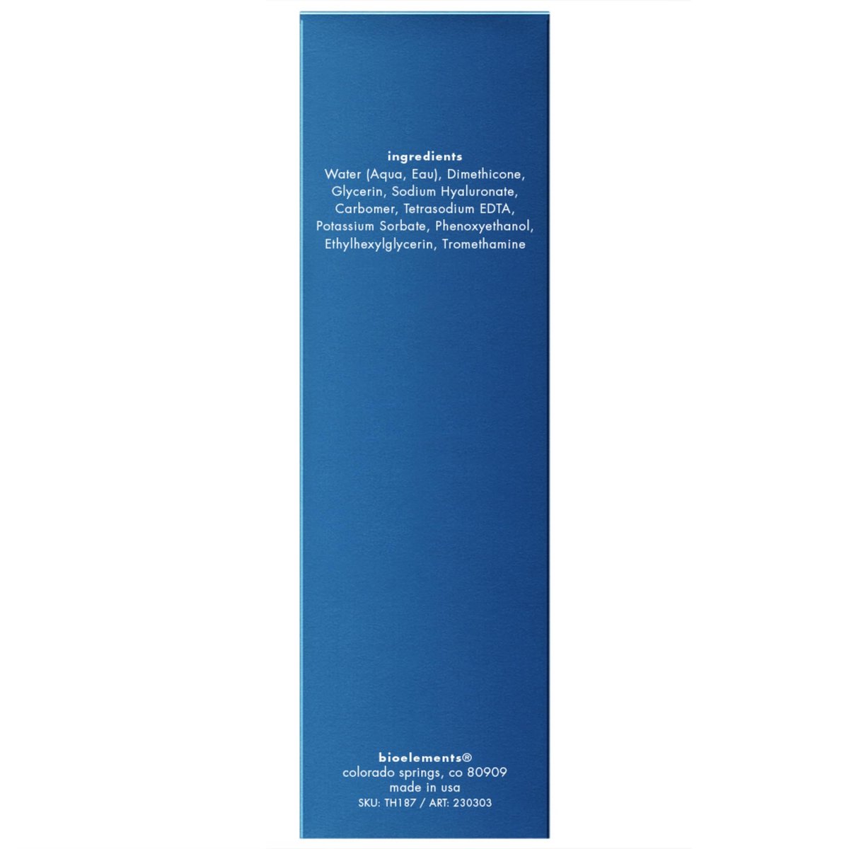 Bioelements Moisture x10 Super-Hydrating Hyaluronic Acid Facial Serum for Dry & Combination Skin - 1 fl oz Avelisse