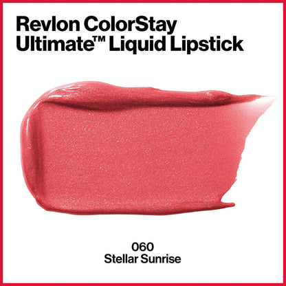 Revlon ColorStay Ultimate Liquid Lipstick - Longwear 24H Satin Finish - 060 Stellar Sunrise - 0.1 fl oz