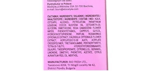 Biofresh Rose of Bulgaria Hand Cream with Natural Rose Water – 2.54 fl oz Avelisse