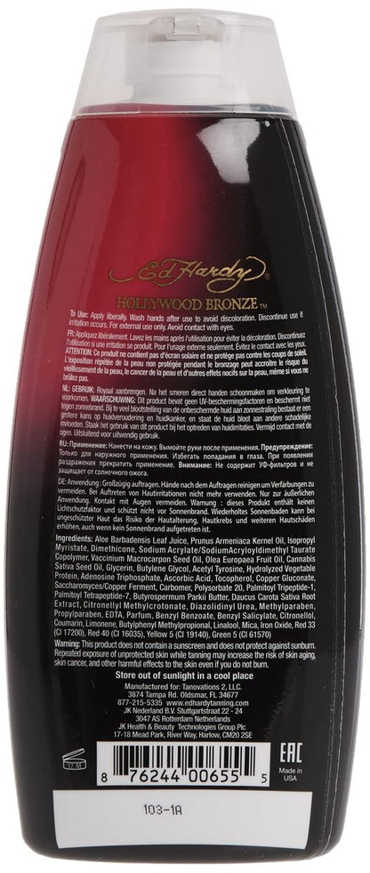 Ed Hardy Hollywood Bronze Bronzer Tanning Lotion, 10 oz Avelisse