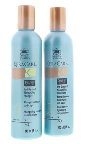 KeraCare Dry Itchy Scalp Shampoo and Conditioner Set – 16 Fl Oz Each Avelisse