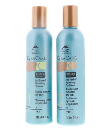 KeraCare Dry Itchy Scalp Shampoo and Conditioner Set – 16 Fl Oz Each Avelisse