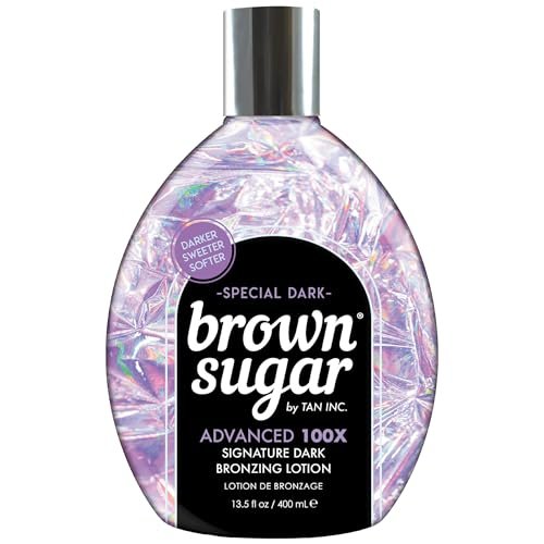 Brown Sugar Special Dark Tanning Lotion - Advanced 100X Double Dark Bronzing Blend with Sugar Cane Extract, Minerals, Acai Berry & Body Butters, 13.5 Fl Oz - görsel 2