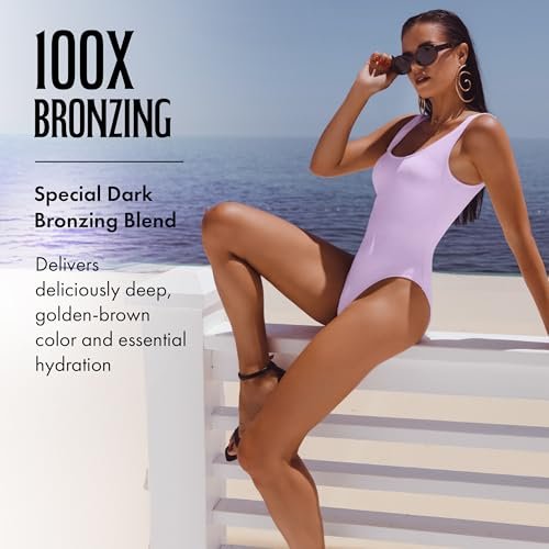 Brown Sugar Special Dark Tanning Lotion - Advanced 100X Double Dark Bronzing Blend with Sugar Cane Extract, Minerals, Acai Berry & Body Butters, 13.5 Fl Oz - görsel 8