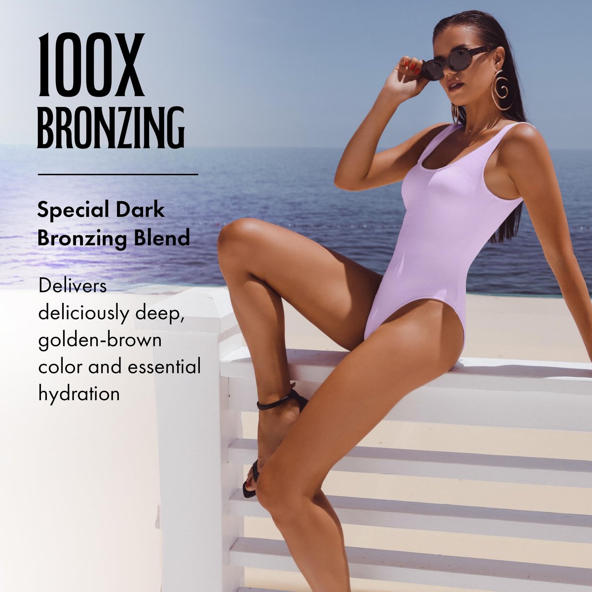 Brown Sugar Special Dark Tanning Lotion - Advanced 100X Double Dark Bronzing Blend with Sugar Cane Extract, Minerals, Acai Berry & Body Butters, 13.5 Fl Oz - görsel 7
