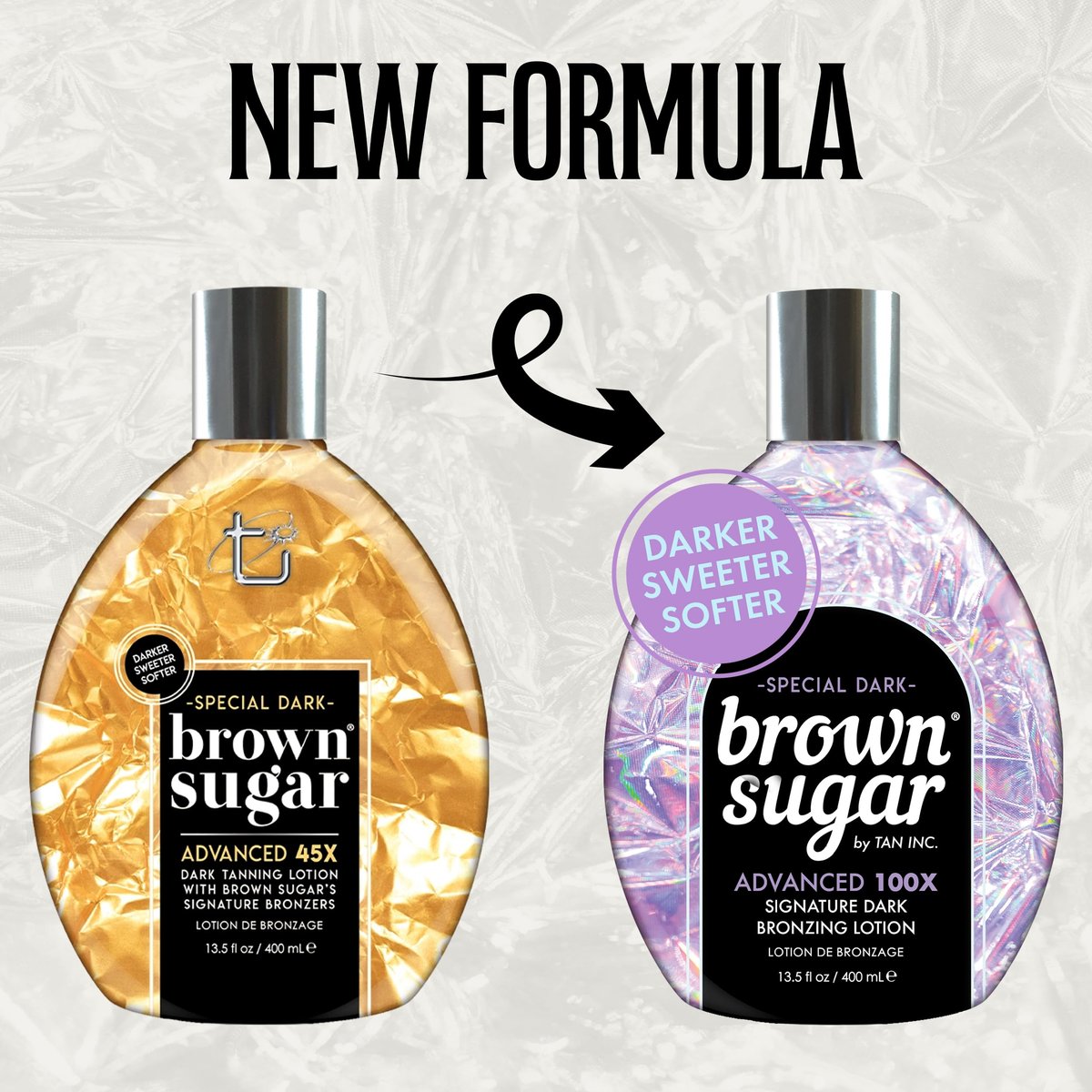Brown Sugar Special Dark Tanning Lotion - Advanced 100X Double Dark Bronzing Blend with Sugar Cane Extract, Minerals, Acai Berry & Body Butters, 13.5 Fl Oz - görsel 3