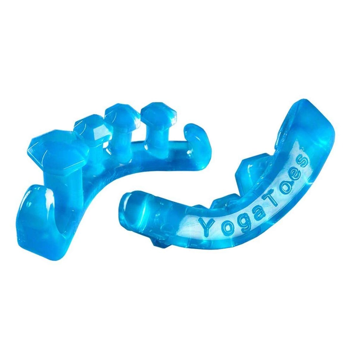 YogaToes GEMS Gel Toe Stretcher & Separator - Ice Blue - Small (Fits Women's 7+ / Men's 7+) - 1 Pair Avelisse