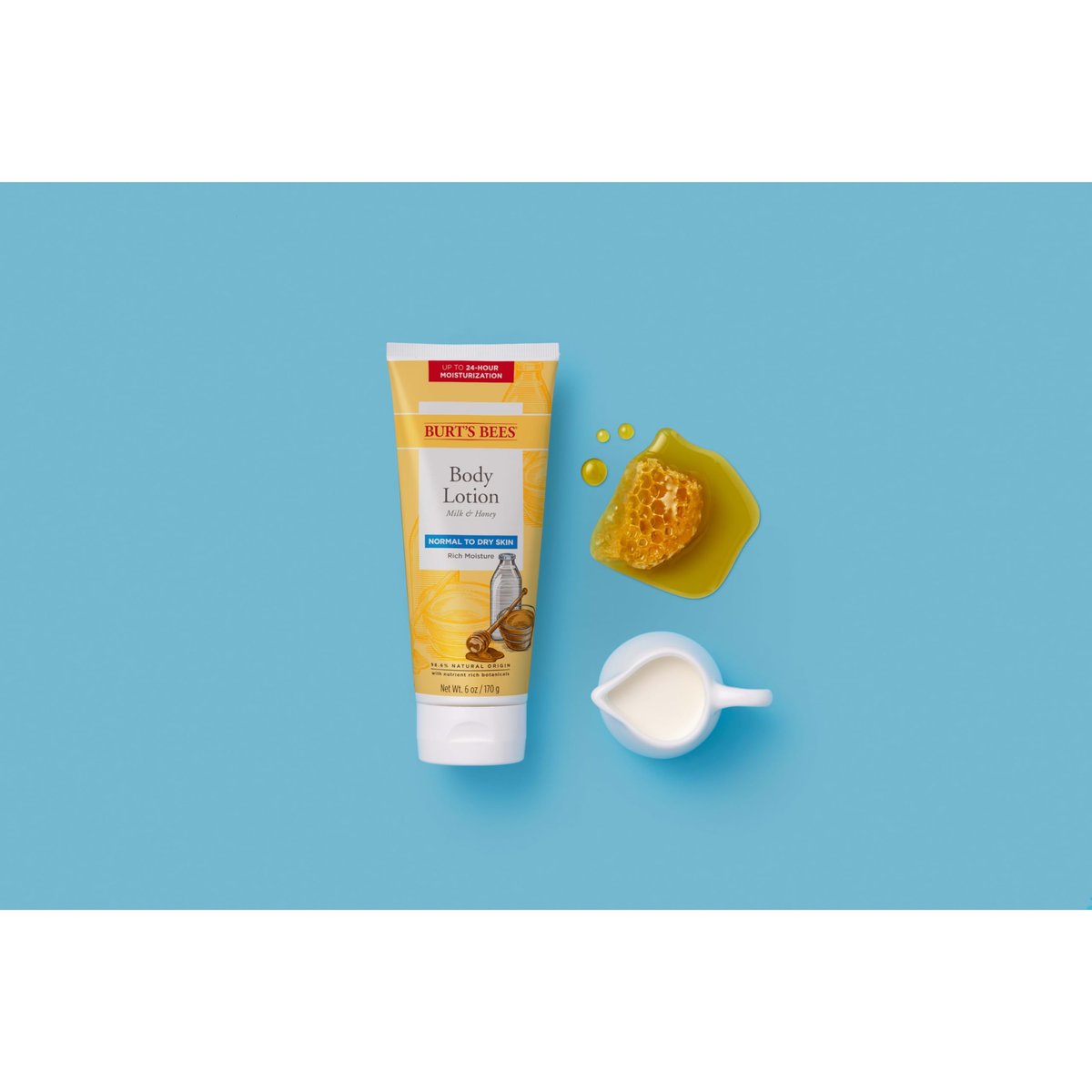 Burt’s Bees Body Lotion for Normal to Dry Skin, Milk & Honey, 6 oz - görsel 15