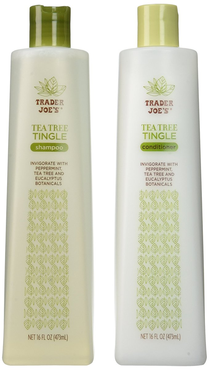 Trader Joe's Tea Tree Tingle Shampoo & Conditioner Set - 2 x 16 oz Bottles Avelisse