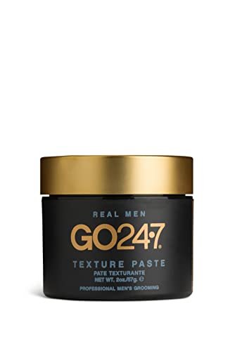 GO247 Texture Paste - Strong Hold, Matte Finish Styling Paste for Men - Adds Volume, Texture & Definition - Long-Lasting Control Without Shine - Ideal for All Hair Types, 2 Oz Avelisse