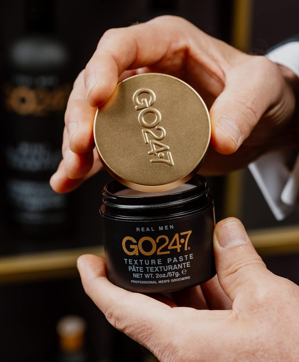 GO247 Texture Paste - Strong Hold, Matte Finish Styling Paste for Men - Adds Volume, Texture & Definition - Long-Lasting Control Without Shine - Ideal for All Hair Types, 2 Oz Avelisse
