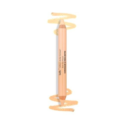 billion dollar brows Duo Brow Highlighter & Concealer Pencil – Universal Shade for Lifting and Highlighting Eyebrows Avelisse