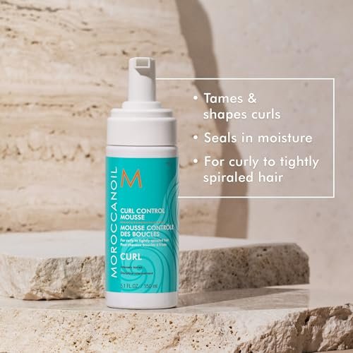 Moroccanoil Curl Control Mousse - 5.1 Fl Oz | Define & Hydrate Curls Avelisse
