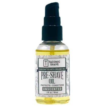 Taconic Shave Premium Natural Pre-Shave Oil – Unscented – 2 oz – Protects Against Irritation and Razor Burn for All Razor Types Avelisse