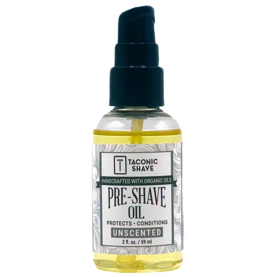 Taconic Shave Premium Natural Pre-Shave Oil – Unscented – 2 oz – Protects Against Irritation and Razor Burn for All Razor Types Avelisse