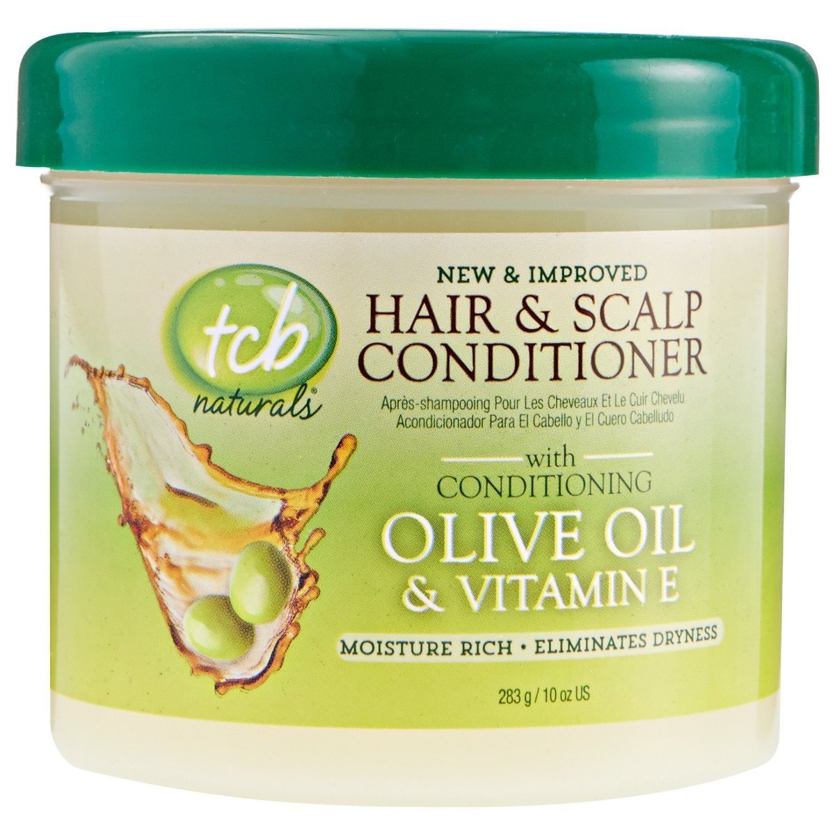 TCB Naturals Hair Scalp Conditioner 10 oz Jar (Pack of 3) – Moisturizing & Nourishing Formula with Free Nail File Avelisse