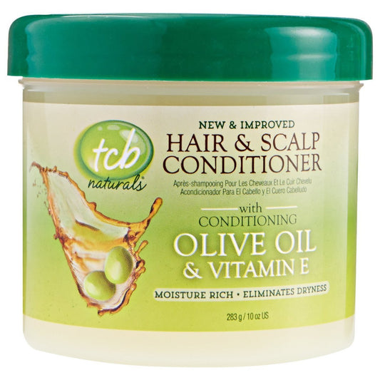 TCB Naturals Hair Scalp Conditioner 10 oz Jar (Pack of 3) – Moisturizing & Nourishing Formula with Free Nail File Avelisse